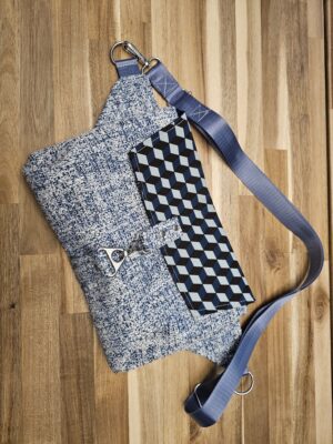 Geometric Chenille  - Haralson Crossbody Bag