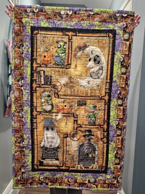 Halloween Steampunk Mischief - Quilted Wall Hanging
