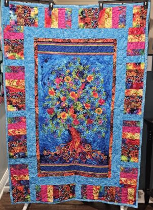 Rainbow Tree of Life - Quilted Wall Hanging