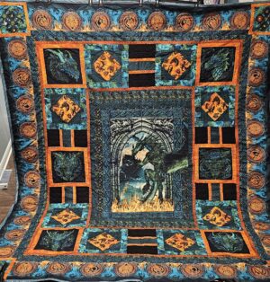 Kingdom of Dragons - King Size Quilt