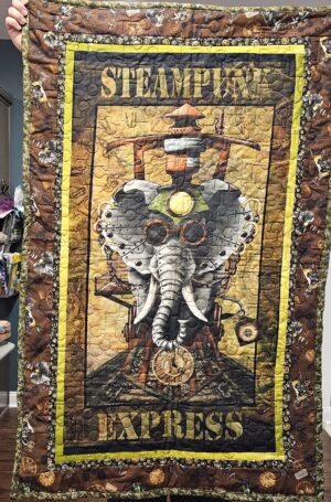 Steampunk Express - Quilted Wall Hanging